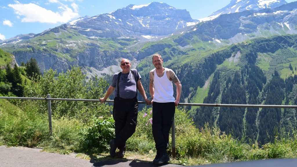 Paul Baran Me and my Dad in the Alps