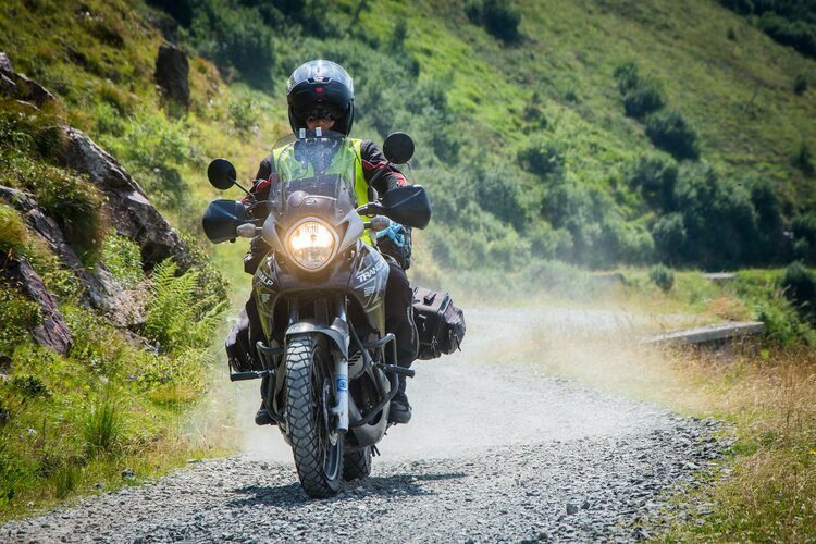 honda transalp gravel - motorcycle touring miles per day