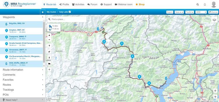 merging routes - motorcycle route planner