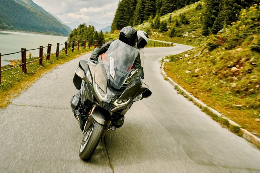 rider and passenger on bmw - motorcycle pillion passenger