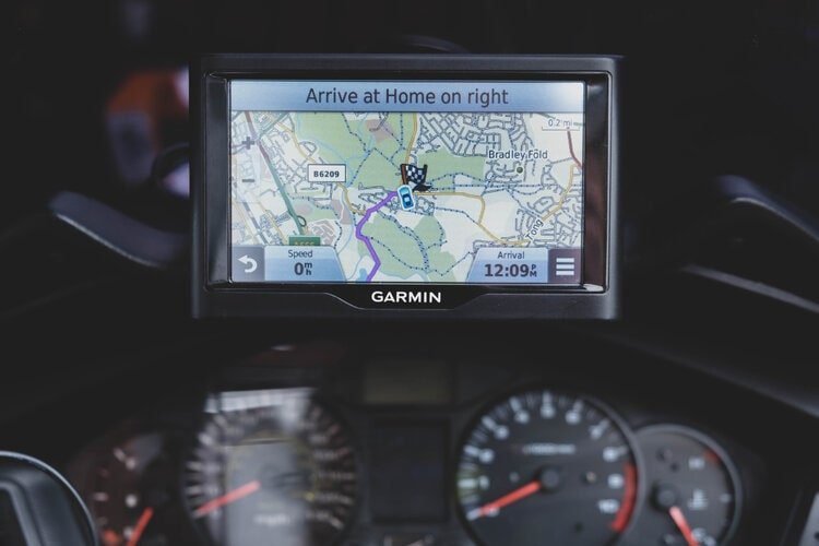 garmin sat nav on motorcycle
