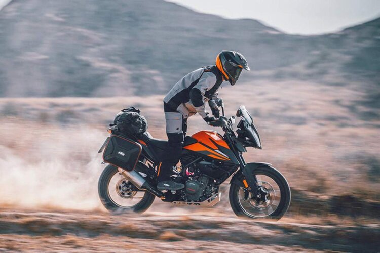 ktm 390 off-road - the right bike for motorcycle touring comfort