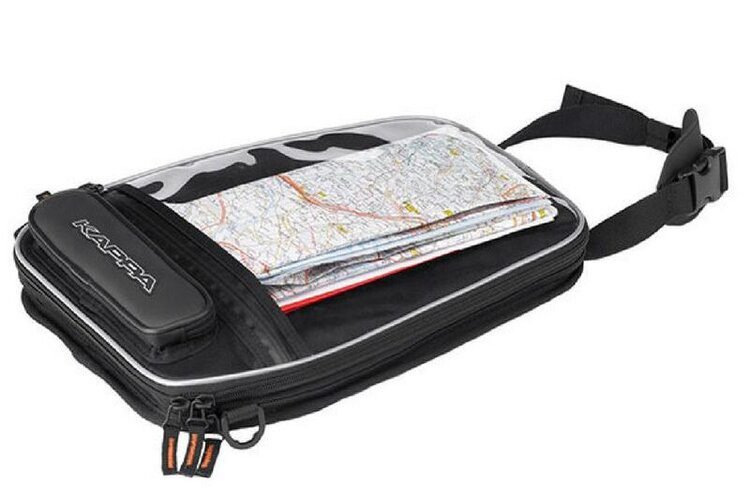 road map in tank bag