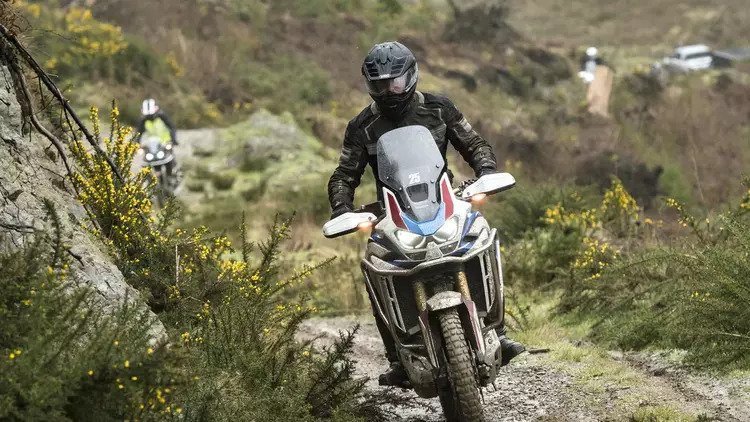 africa twin adventure bike on trails