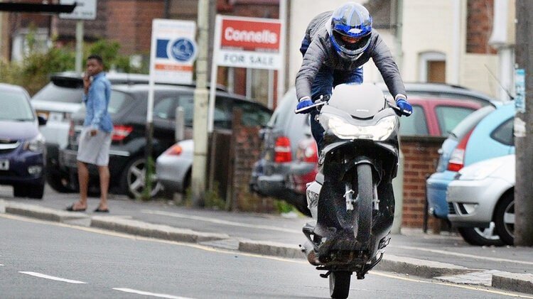 illegal wheelie