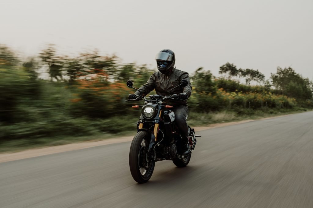 indian motorcycle - Listening to music while riding a motorcycle