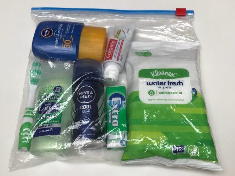 toiletries for camping