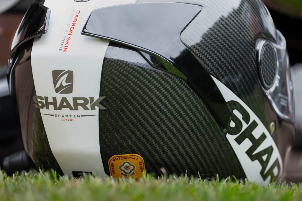 helmet on grass