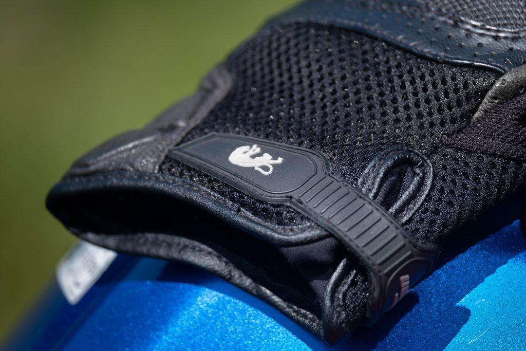 logo at the wrist