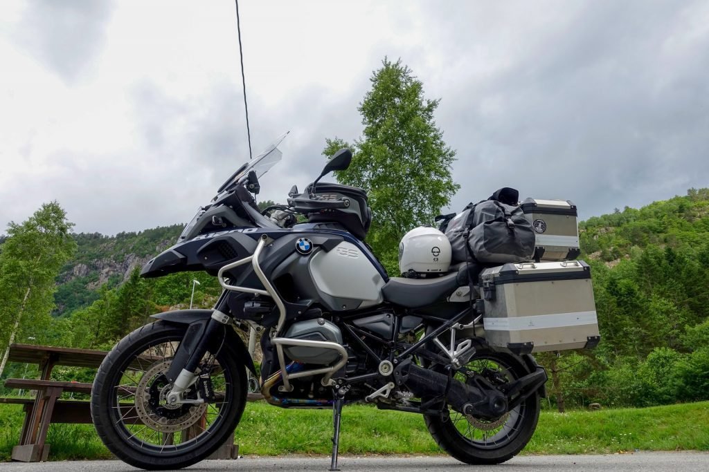 bmw with soft luggage vs motorcycle backpack