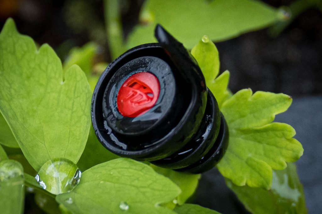 pinlock earplugs in foliage