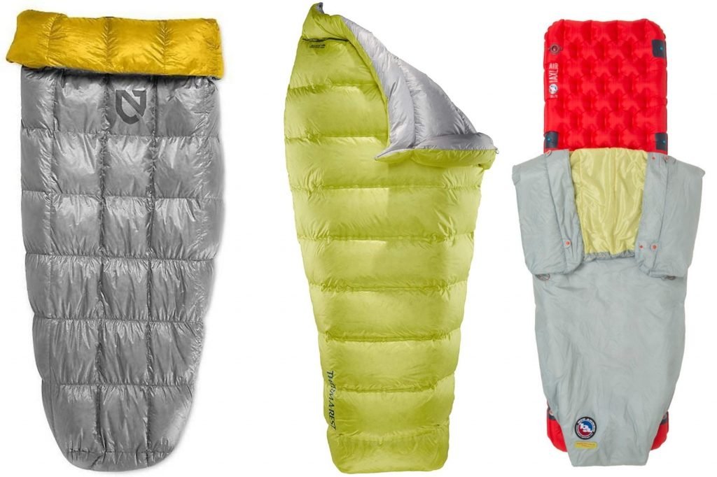 sleeping bags vs quilts - range