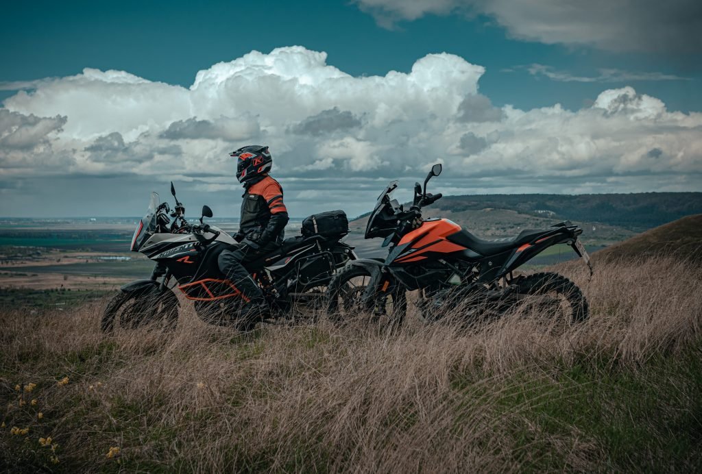 ktm's off-road - motorcycle touring packing