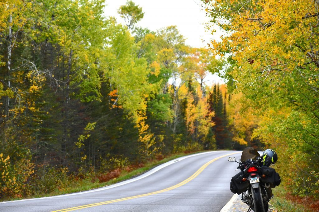 touring motorbike by road - motorcycle touring packing