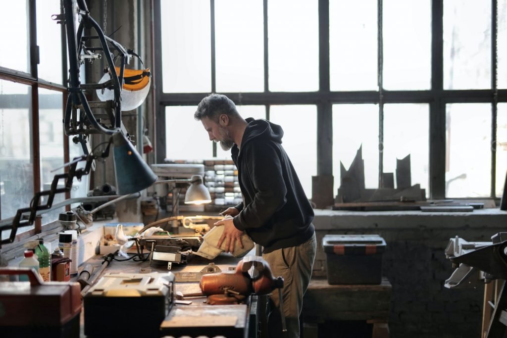 mechanic in workshop