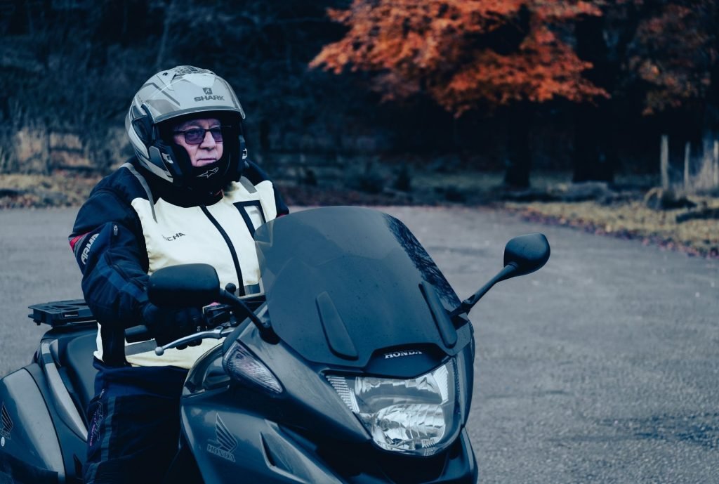 slow-speed riding for motorcycle touring - relaxed body position