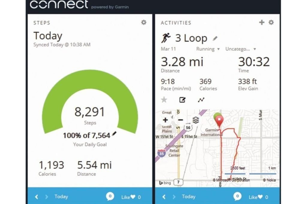 stay fit on your motorcycle tour - garmin connect and mapmyrun screenshots