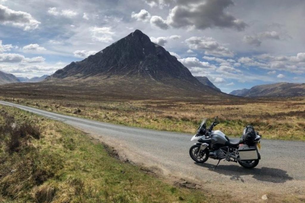 bmw on single track mountain road - reasons not to buy panniers
