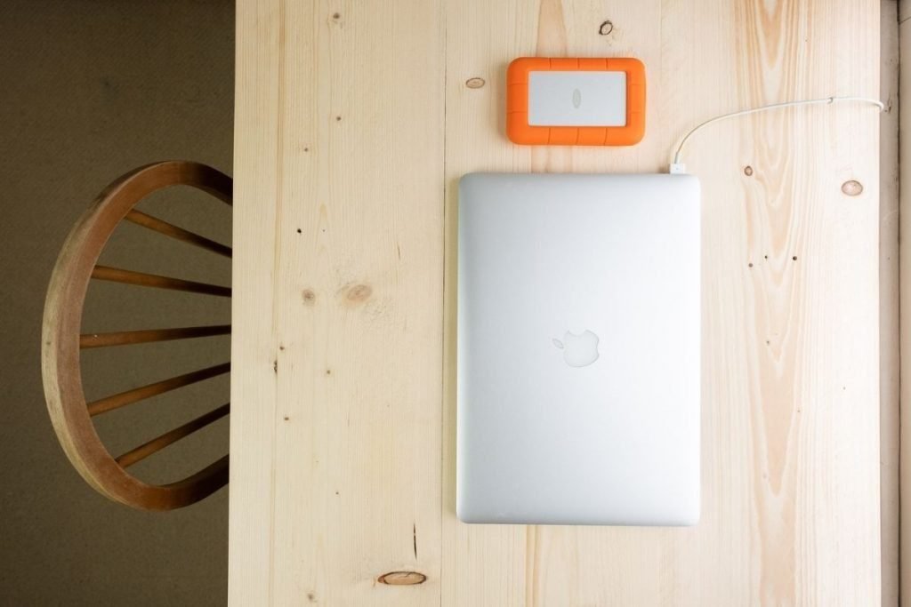 latop with external harddrive - non-motorcycling items