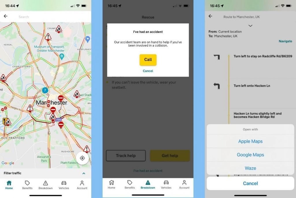 aa route planner - motorcycle route planning app