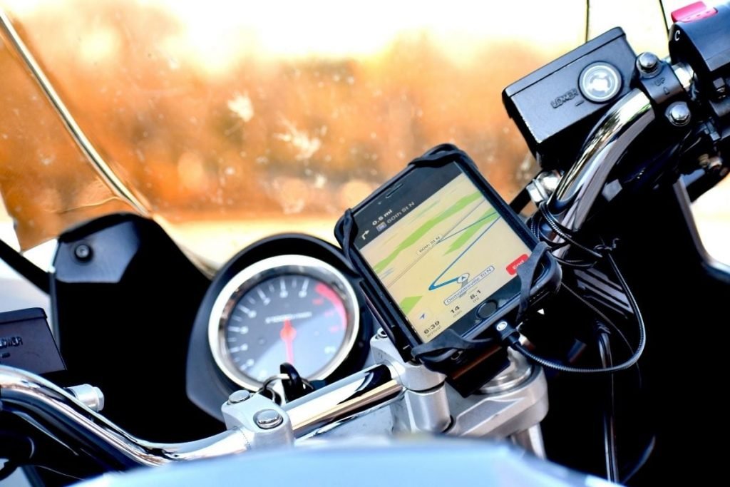 bike with smartphone gps - motorcycle touring checklist