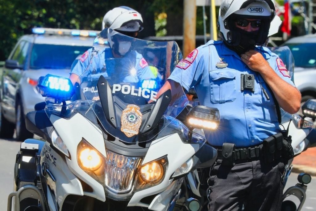 police bikers