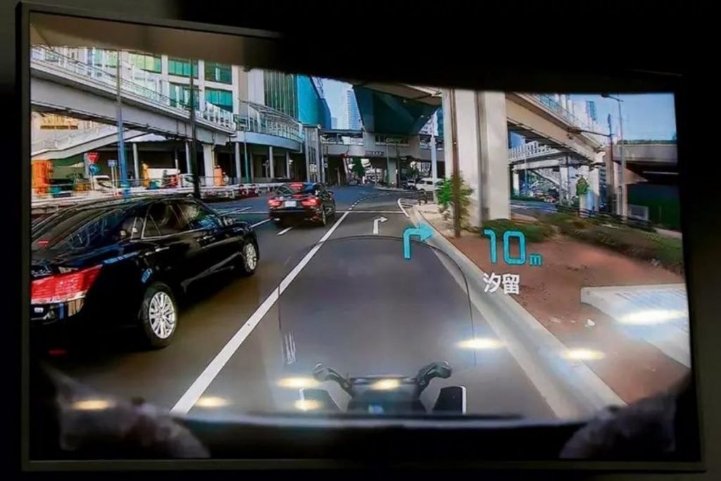 shoei opticson heads up display - smart motorcycle helmet