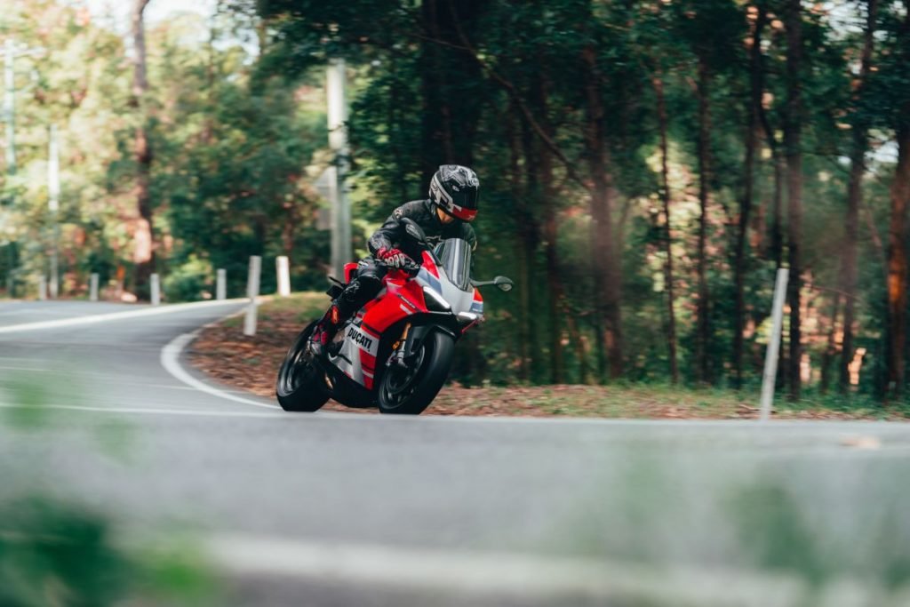 windshield on a motorcycle - ducati