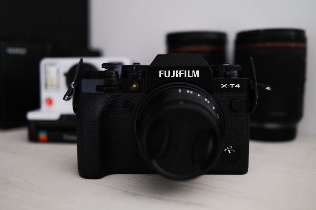 fuji x-t4 with gopro and lenses