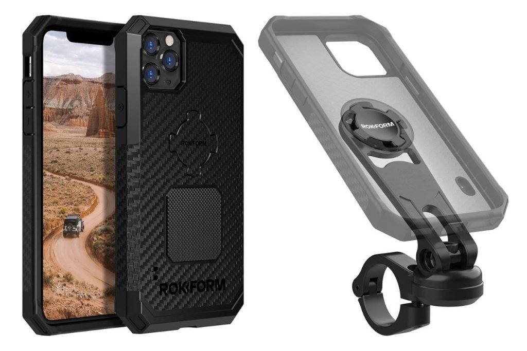 best motorcycle smartphone holders - rokform mount and case