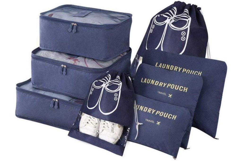 travel packing cubes - organised motorcycle touring