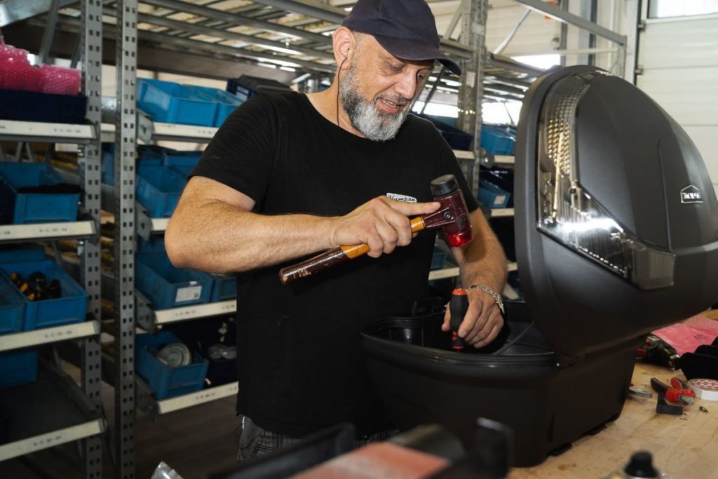 engineer building luggage - fit top box motorcycle