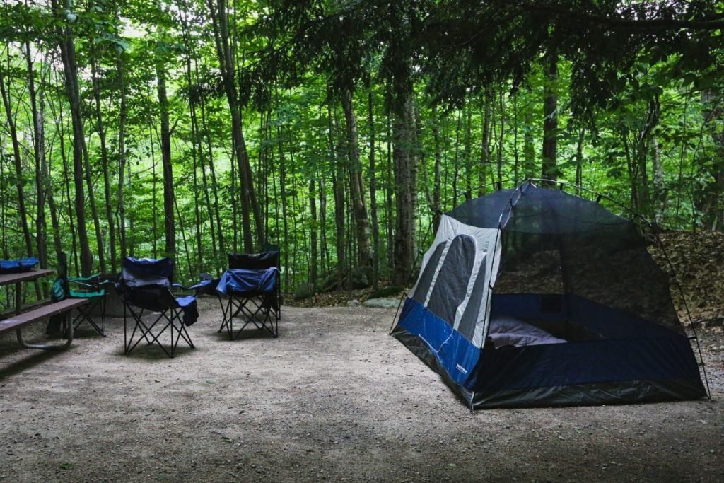 tent and chairs