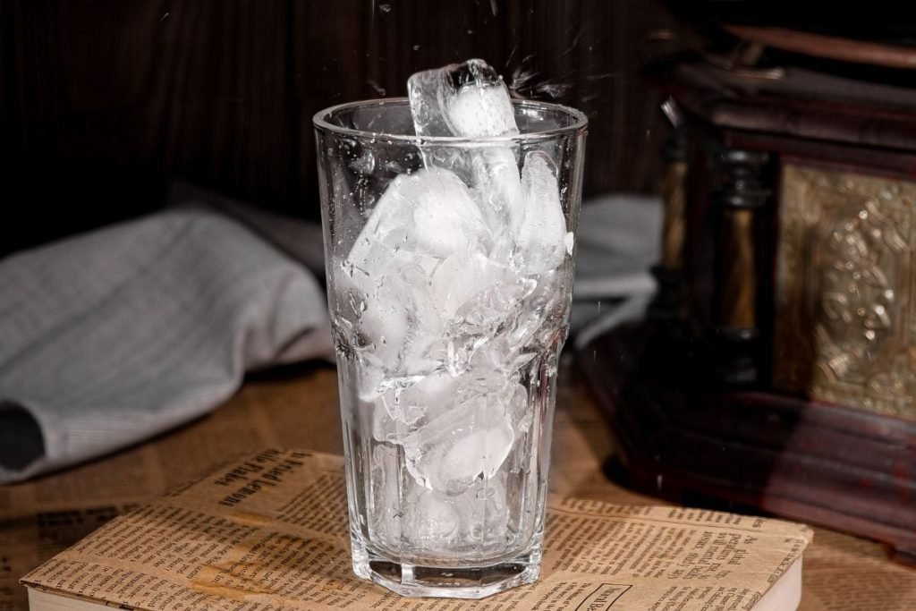 ice in glass - riding motorcycle heat