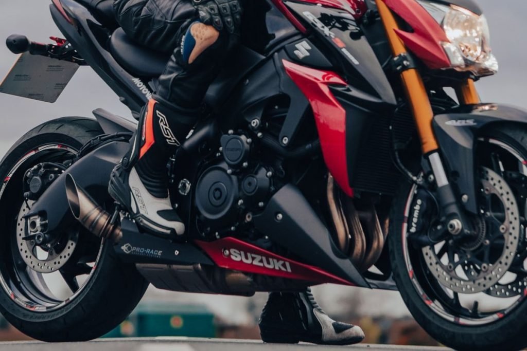 men's and women's motorcycle boots - rider on suzuki