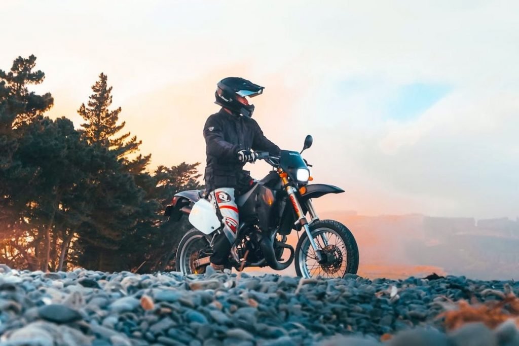 off-road biker